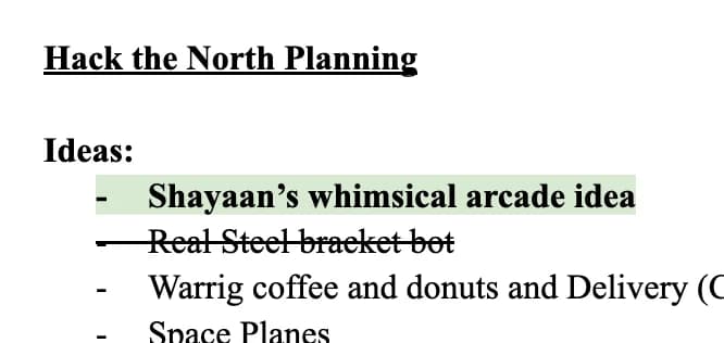The planning doc: a whimsical arcade machine.
